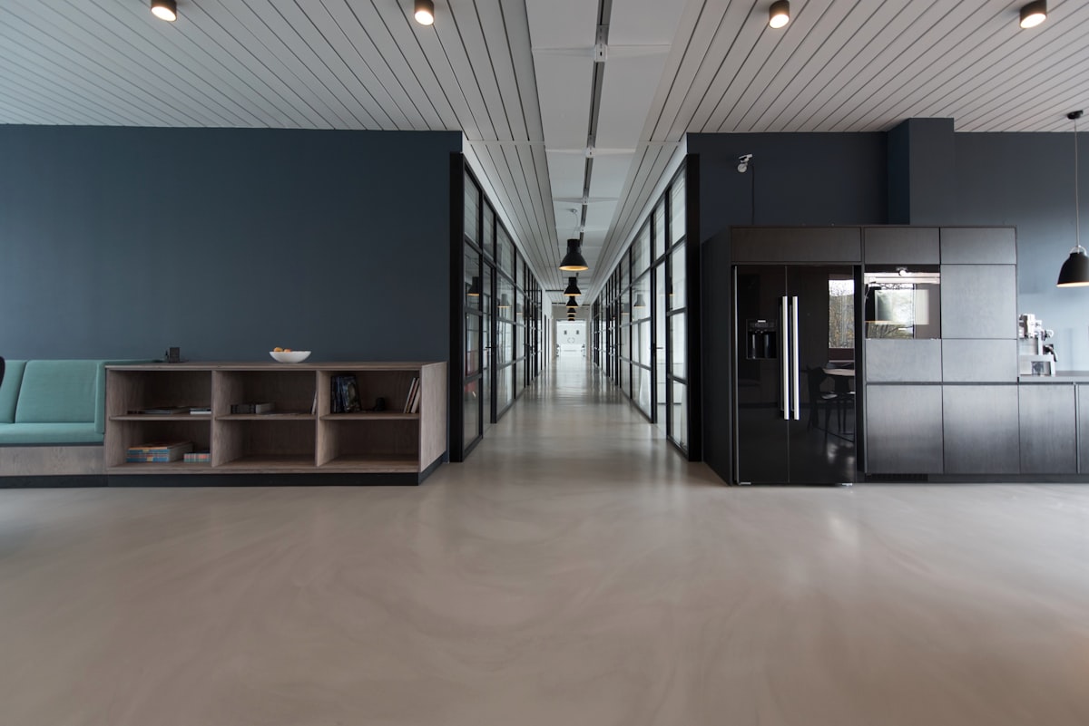 Friendly and trusted contractor team in modern professional workspace